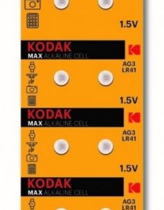 Элемент питания Kodak AG03 (392) LR736, LR41 (KAG3-10) BL10 3996